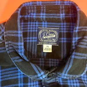 men’s JCrew mid-weight flannel shirt, Sz M, plaid